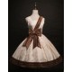 Pink Up Chocolate Normal Waist JSK(Leftovers/Full Payment Without Shipping)